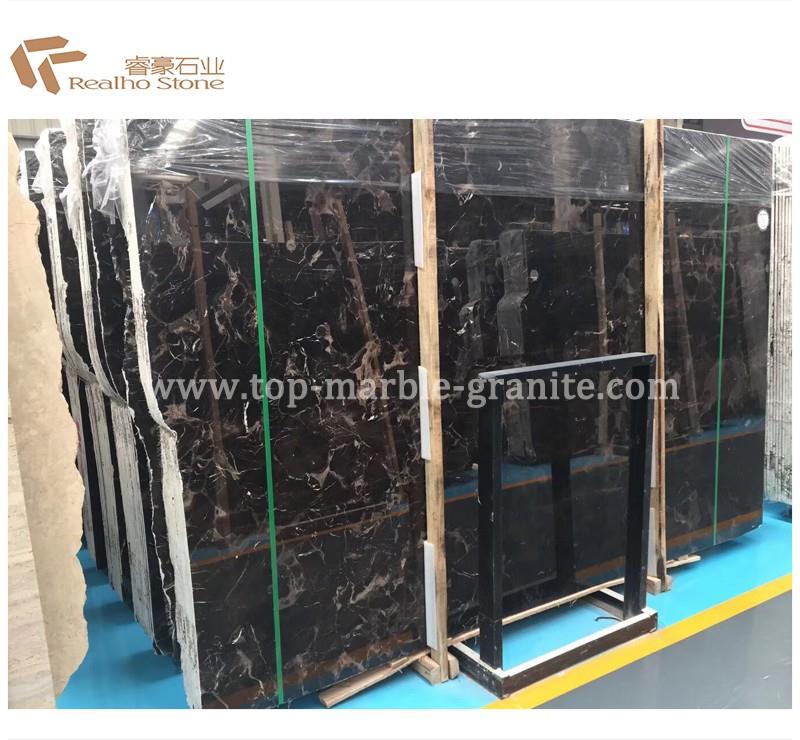 China Dark Emperador Marble Slabs 1