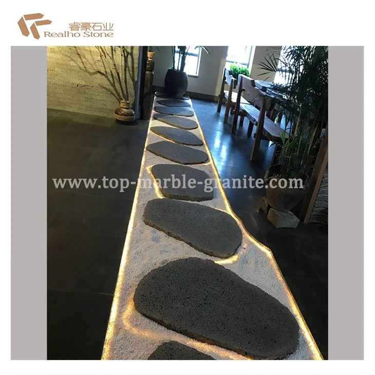 black travertine tiles