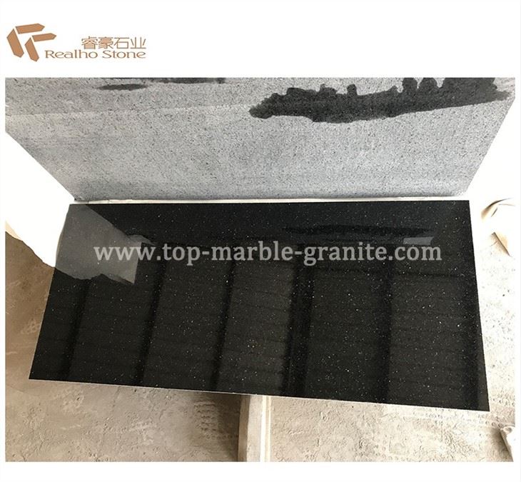 imported Black galaxy granite
