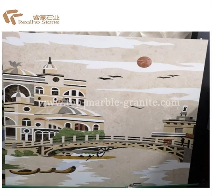marble medallion of Famous paintings