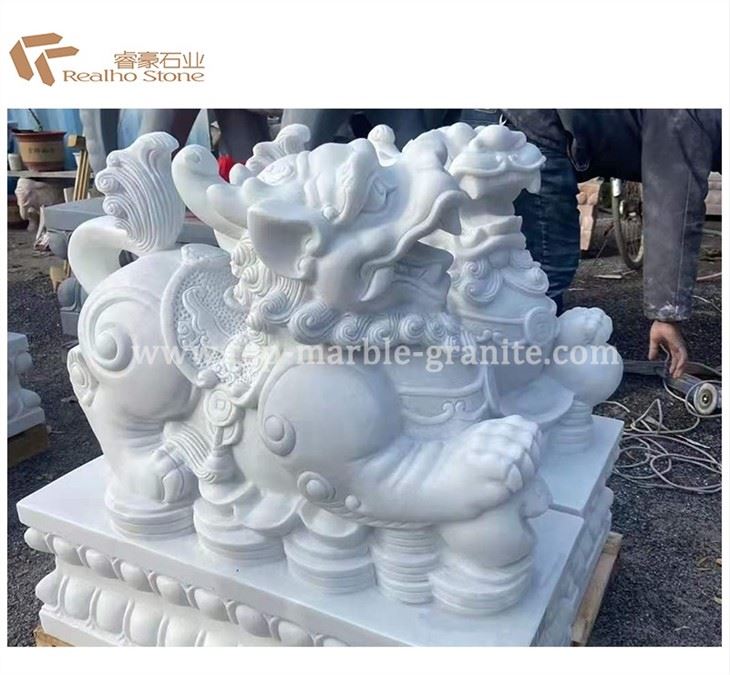 white marble animal