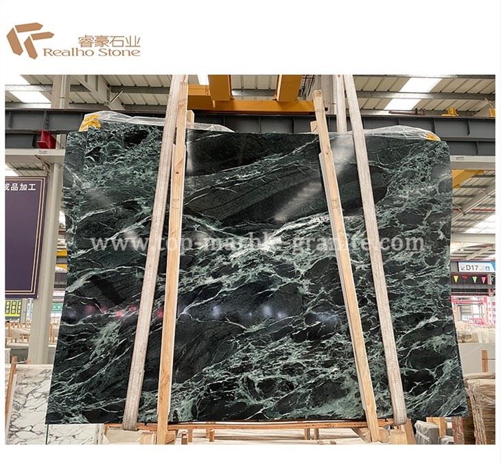 green marble floor tile